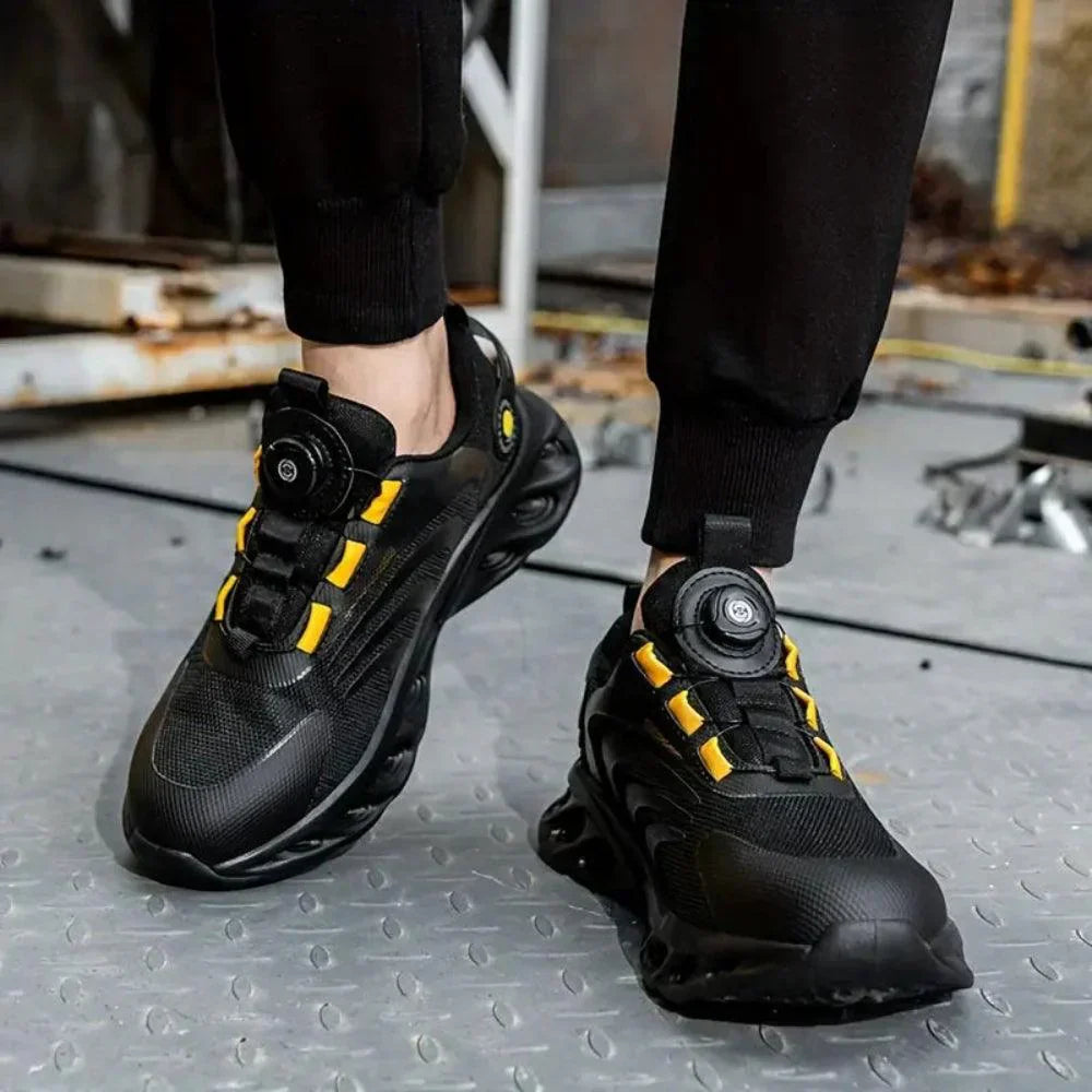 Orthopedic Safety Work Shoes Ergonomic Memory Foam Slip-Resistant Protective Footwear