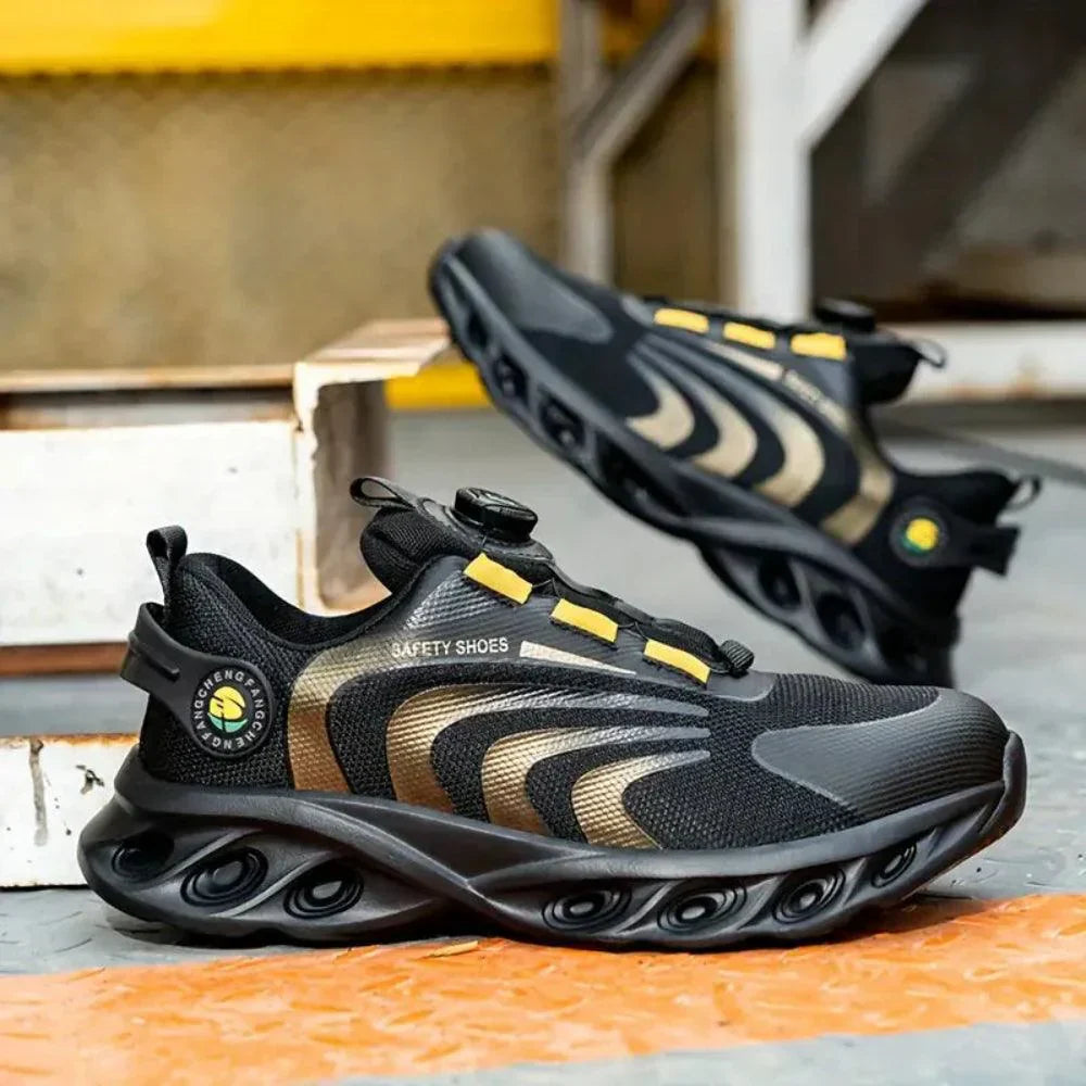 Orthopedic Safety Work Shoes Ergonomic Memory Foam Slip-Resistant Protective Footwear