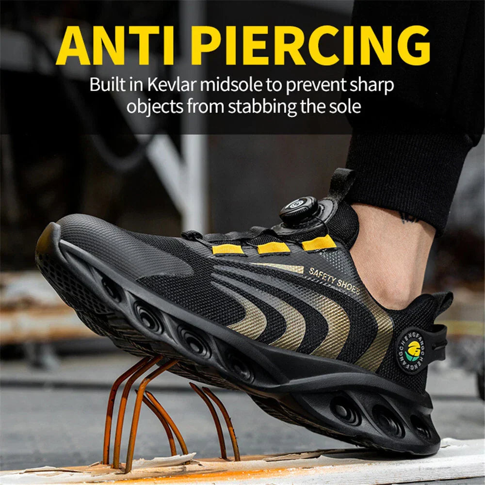 Orthopedic Safety Work Shoes Ergonomic Memory Foam Slip-Resistant Protective Footwear