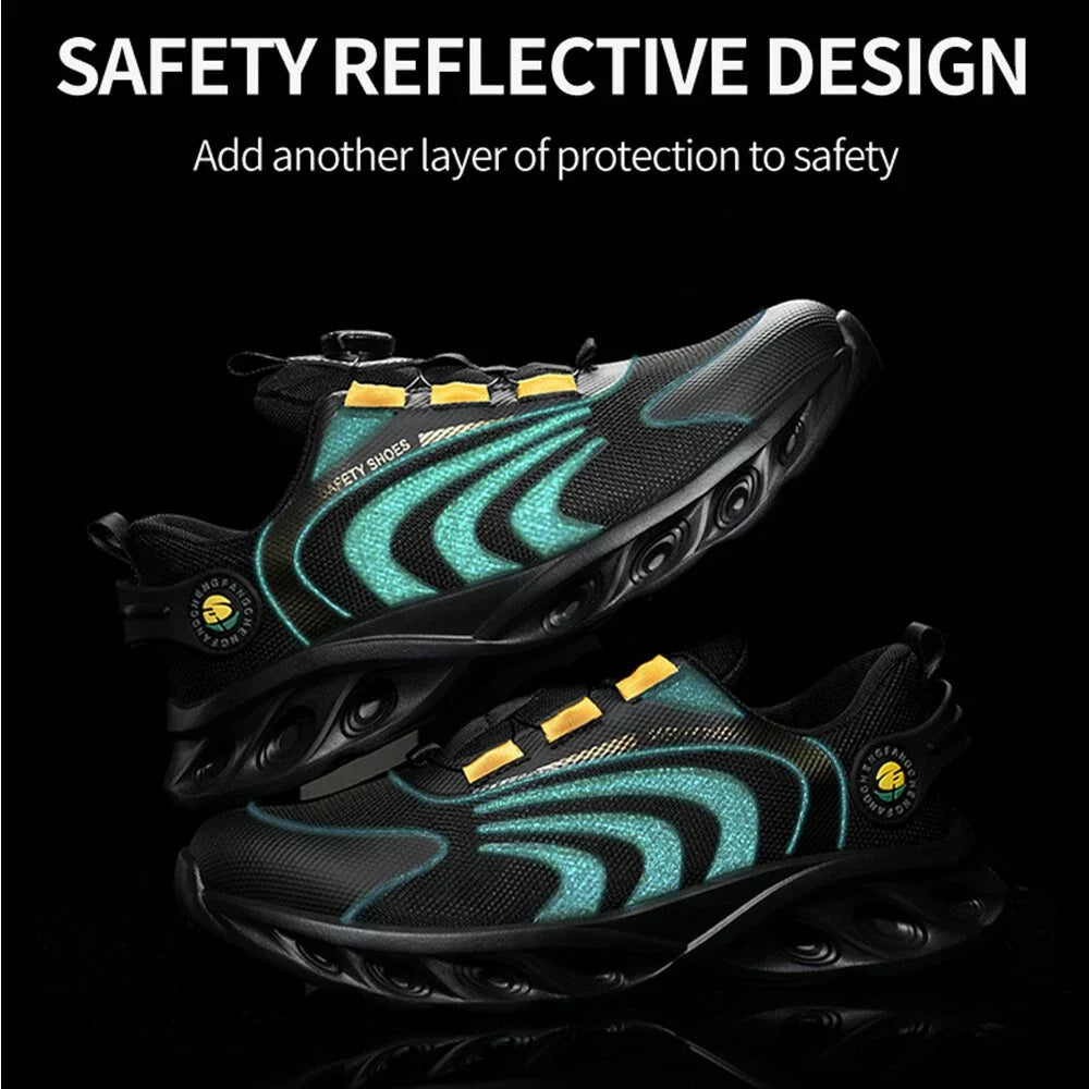 Orthopedic Safety Work Shoes Ergonomic Memory Foam Slip-Resistant Protective Footwear