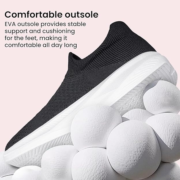 Orthopedic Slip On Walking Shoes with Arch Support Comfort Fit