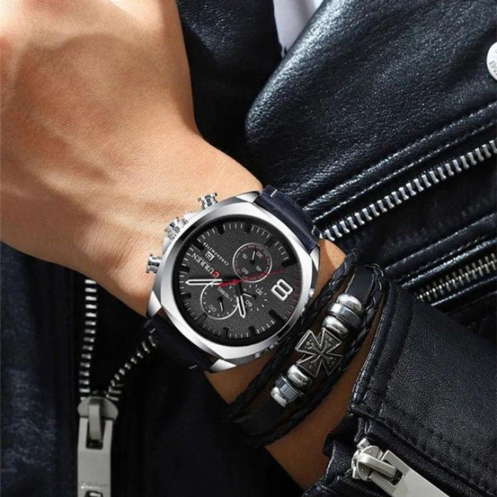 Outdoor Tactical Sports Watch for Men with Rugged Military Style and Quartz Accuracy