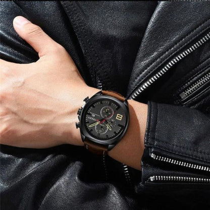Outdoor Tactical Sports Watch for Men with Rugged Military Style and Quartz Accuracy