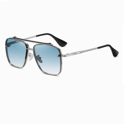 Oversized Gradient Aviator Sunglasses Luxury Metal Frame Stylish Fashion Shades Mens Eyewear