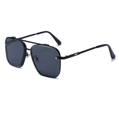 Oversized Gradient Aviator Sunglasses Luxury Metal Frame Stylish Fashion Shades Mens Eyewear