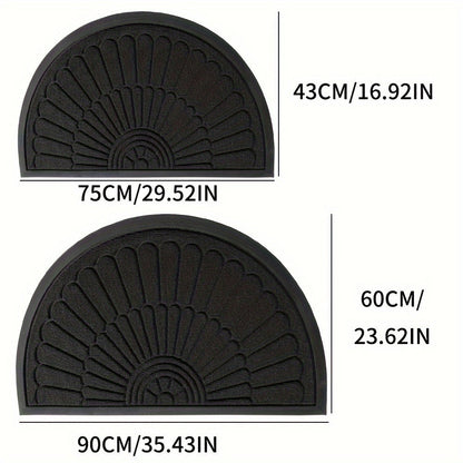 Half-Round Rubber Doormat – Durable and Non-Slip for Indoor and Outdoor Use