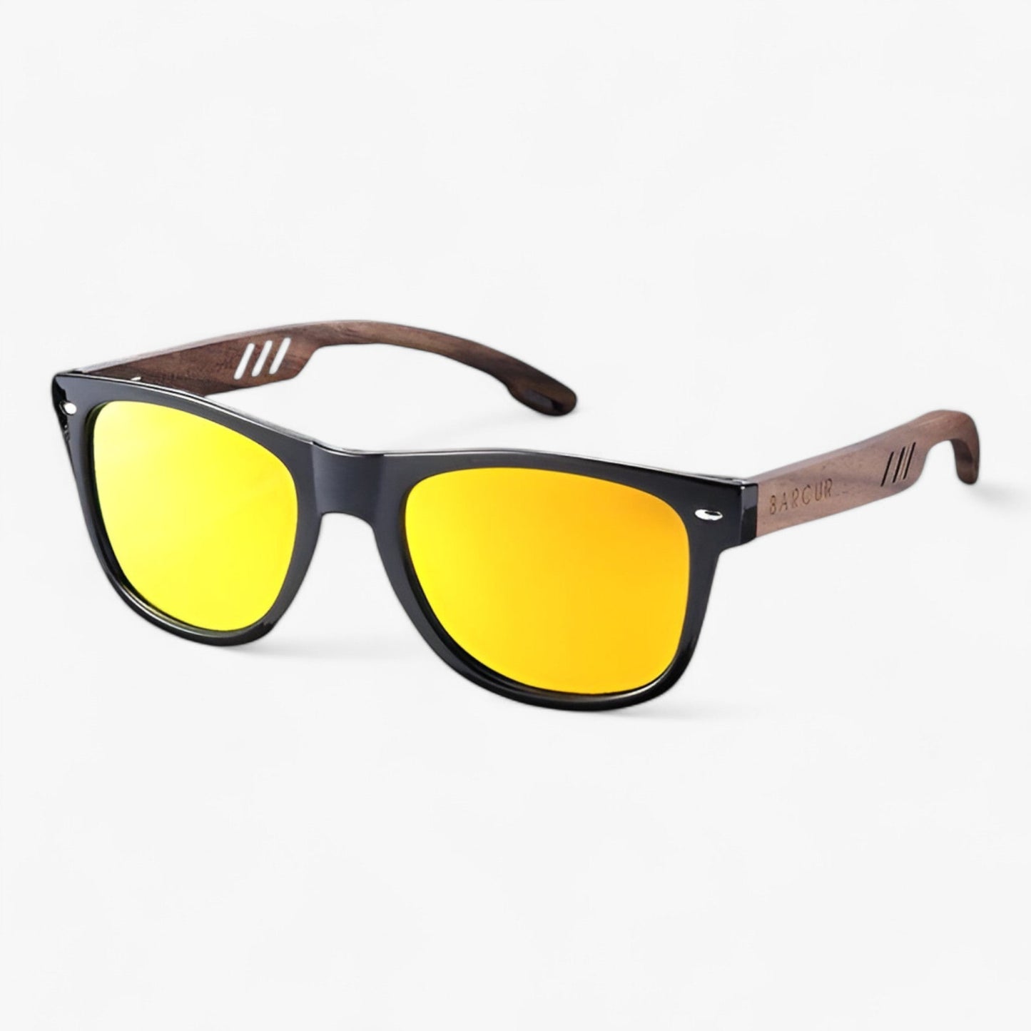 Polarized Wooden Temple Sunglasses UV400 Retro Unisex Eyewear
