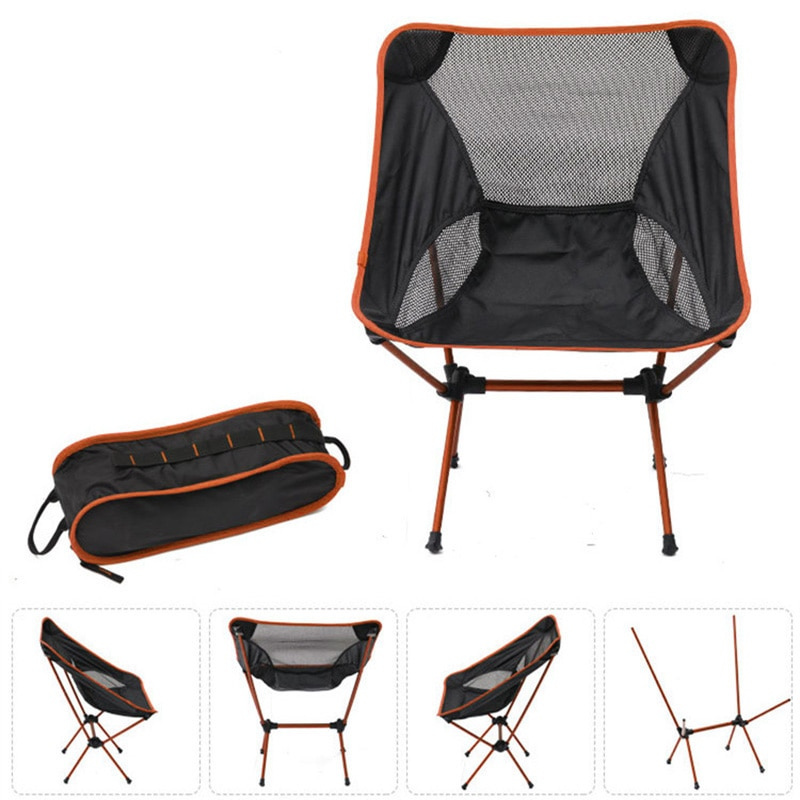 Portable Folding Camping Chair – Lightweight Outdoor Moon Chair