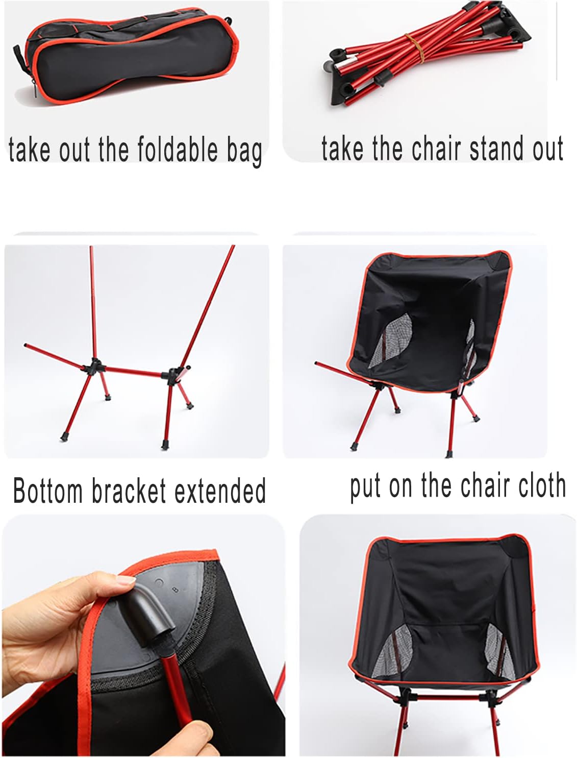 Portable Folding Camping Chair – Lightweight Outdoor Moon Chair