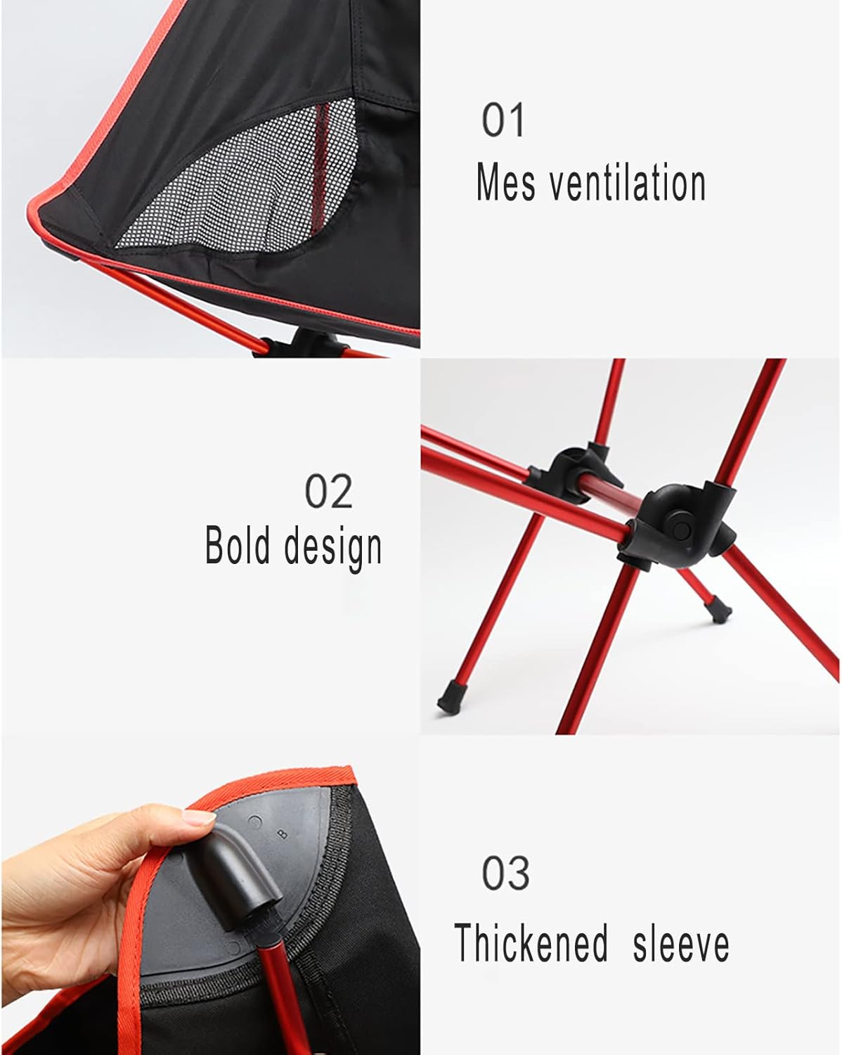 Portable Folding Camping Chair – Lightweight Outdoor Moon Chair