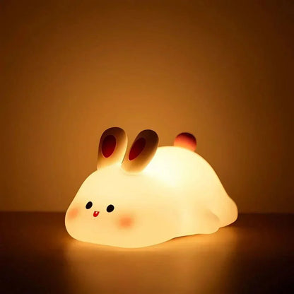Rechargeable Silicone Animal Night Light for Kids Bedroom