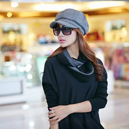 Retro Cotton Balloon Beanie Warm Winter Hat for Women and Men