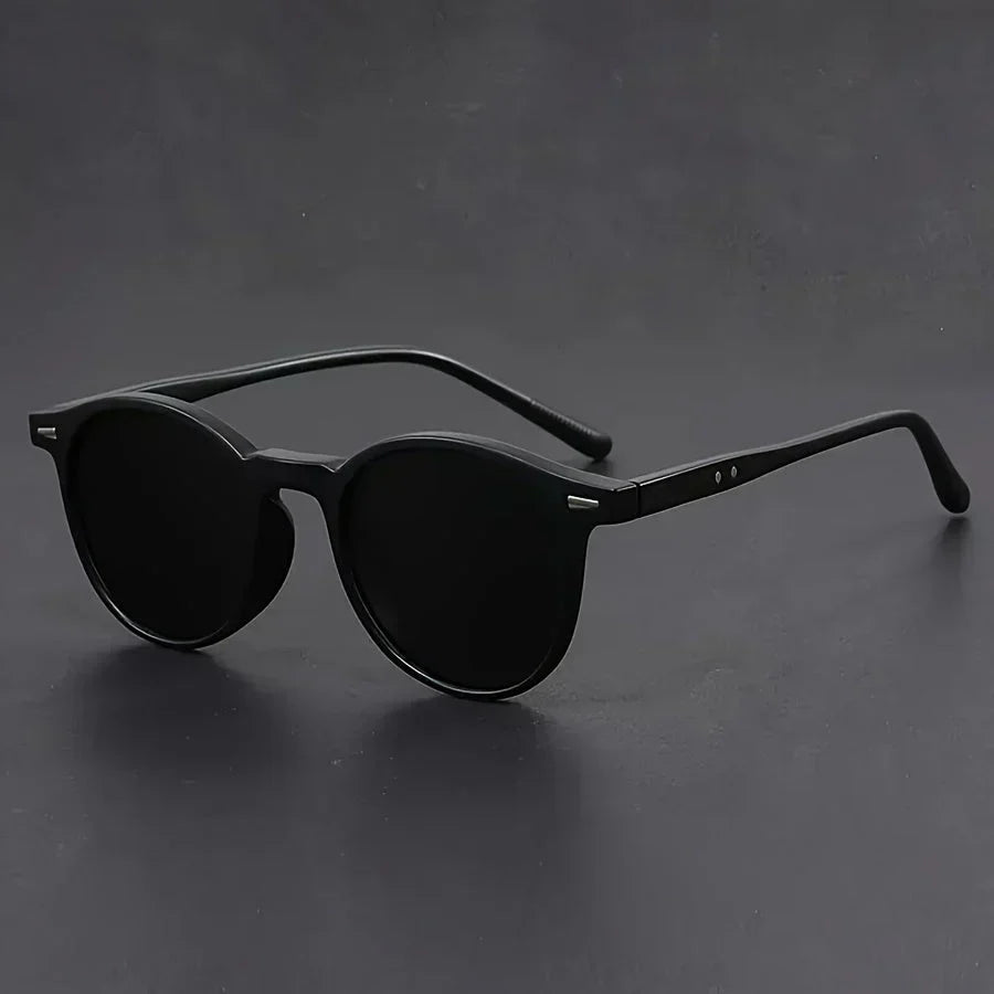 Retro Round Sunglasses Tortoiseshell Lightweight Fashion Eyewear