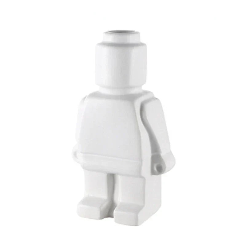 Robot Vase Creative Ceramic Flower Vase Modern Home Decor