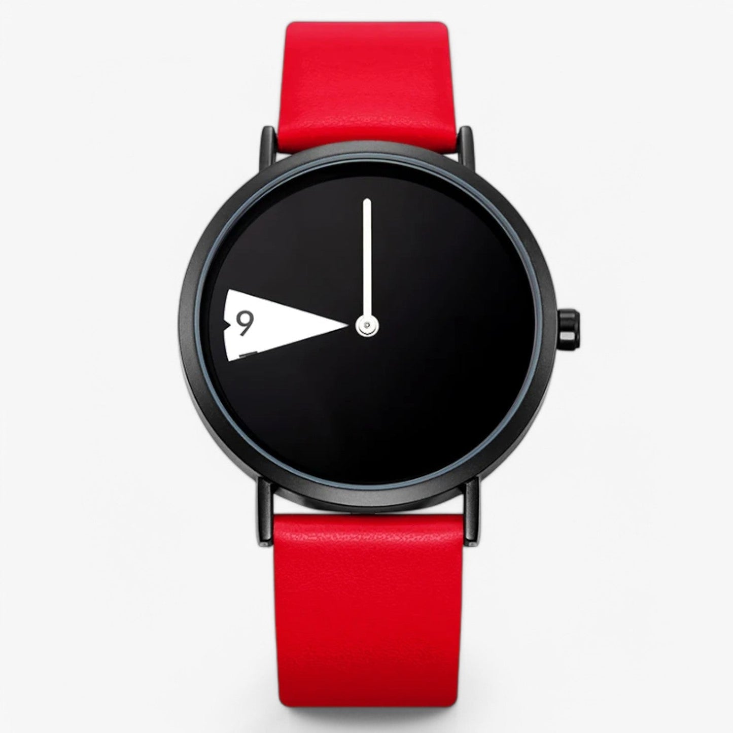 Rotating Dial Womens Watch Elegant Leather Quartz Wristwatch