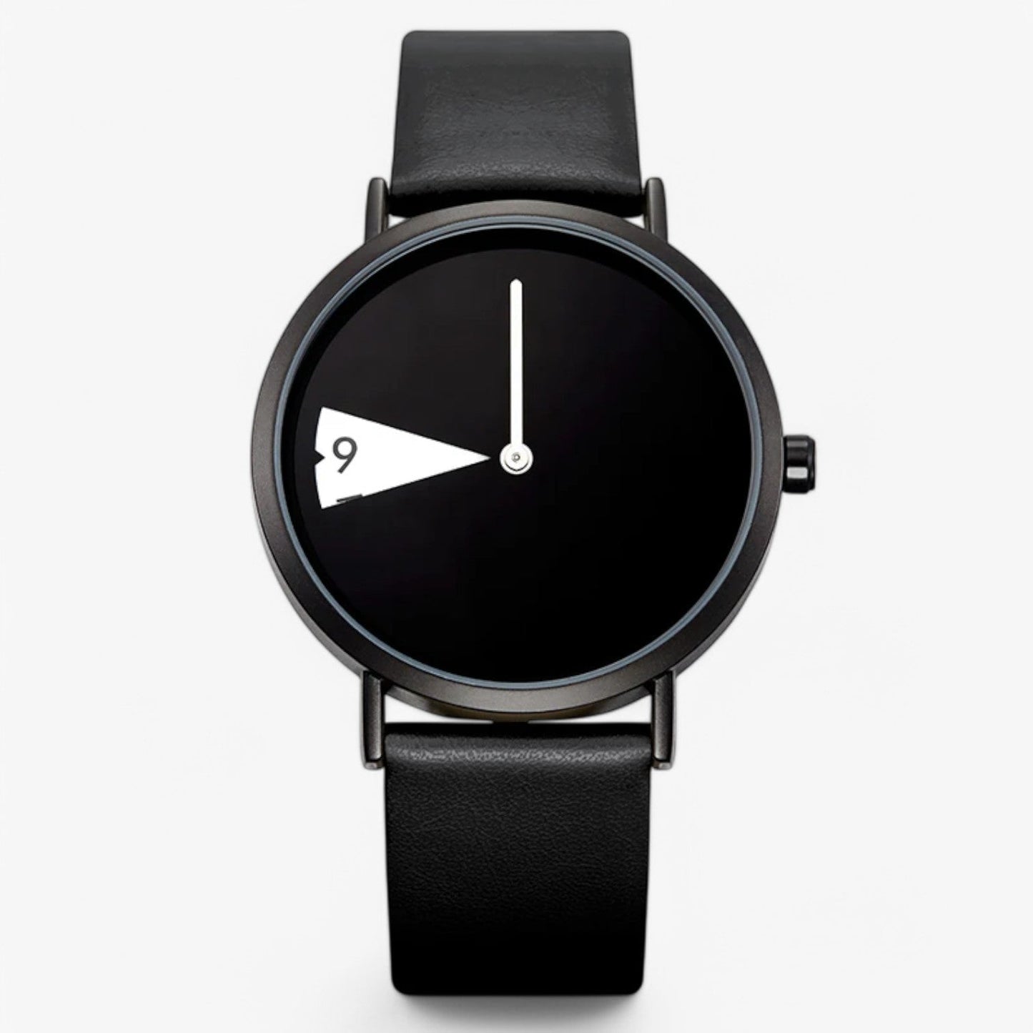 Rotating Dial Womens Watch Elegant Leather Quartz Wristwatch