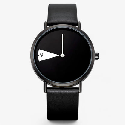 Rotating Dial Womens Watch Elegant Leather Quartz Wristwatch