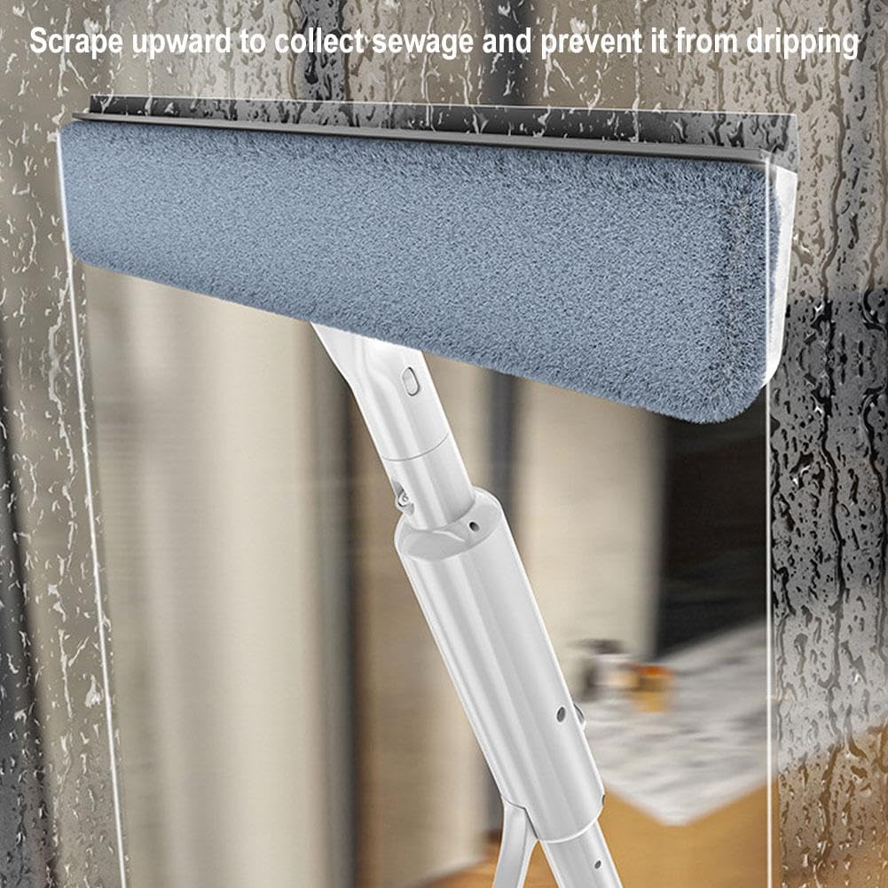Rotating Window Cleaning Mop With Spray Extension Pole