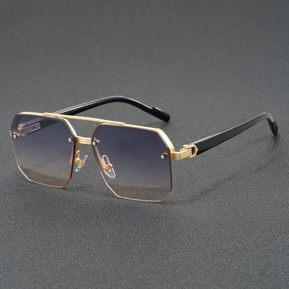 Semi Rimless Glasses Lightweight Fashion Eyewear Frame