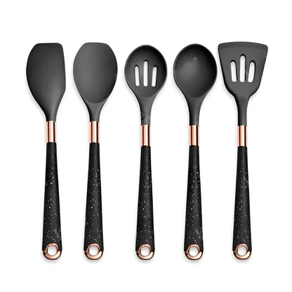 Silicone Kitchen Utensil Set Heat Resistant Non Stick Cooking Tools Collection