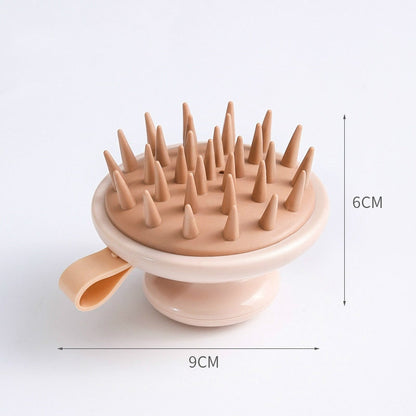 Silicone Scalp Massage Brush for Hair Care and Relaxation
