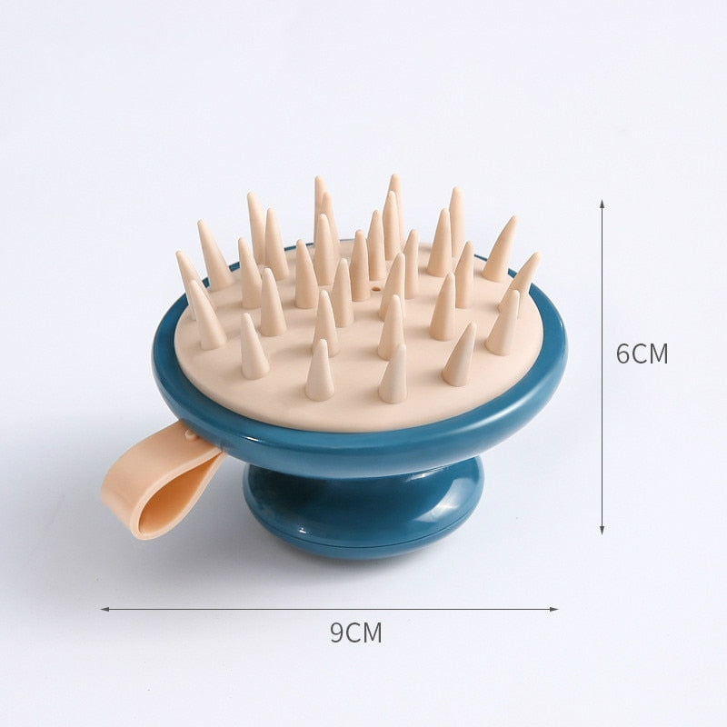 Silicone Scalp Massage Brush for Hair Care and Relaxation