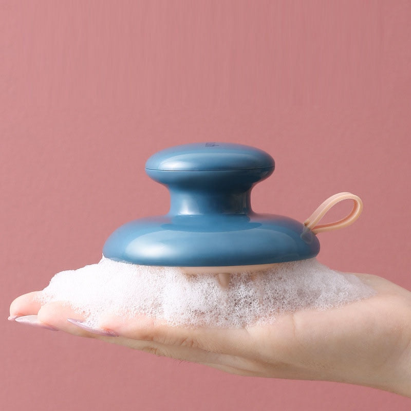 Silicone Scalp Massage Brush for Hair Care and Relaxation