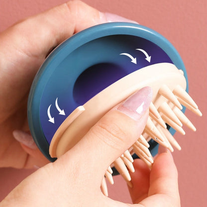 Silicone Scalp Massage Brush for Hair Care and Relaxation