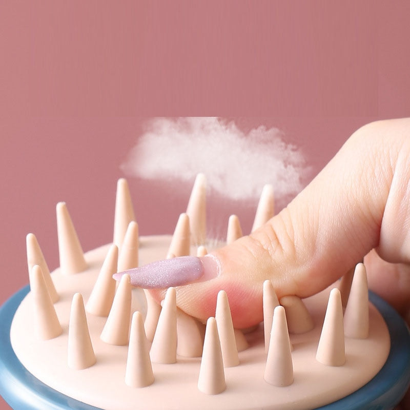 Silicone Scalp Massage Brush for Hair Care and Relaxation