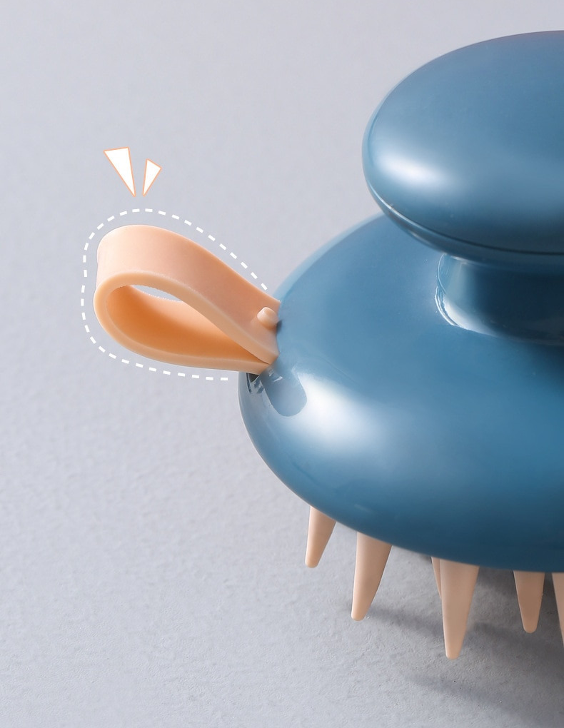 Silicone Scalp Massage Brush for Hair Care and Relaxation