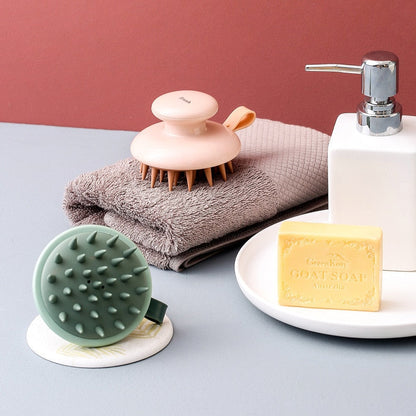 Silicone Scalp Massage Brush for Hair Care and Relaxation