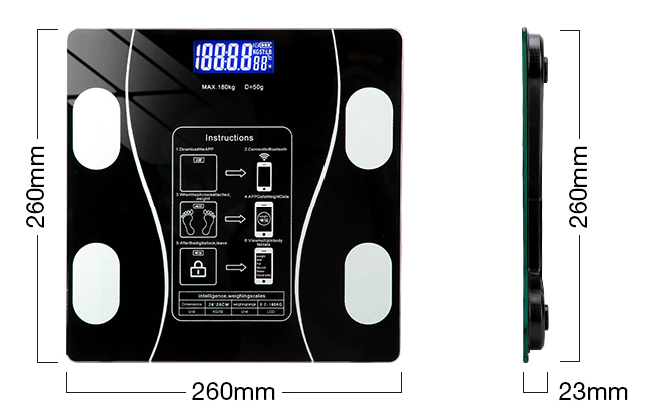 Smart Body Composition Scale Digital Health Analysis Monitor