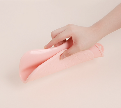 Soft Hot Water Bottle with Plush Cover – Cozy Winter Heat Therapy