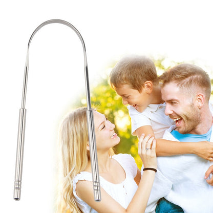 Stainless Steel Tongue Scraper Oral Hygiene Cleaner