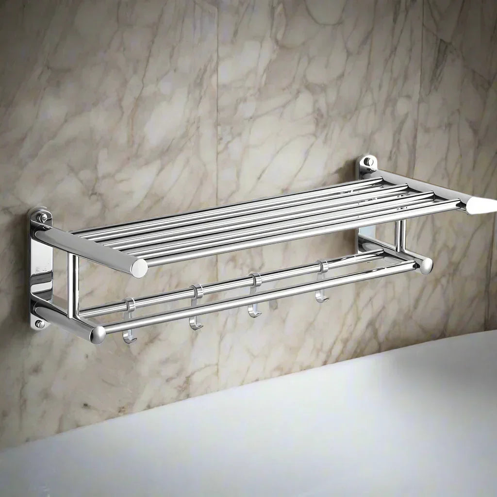 Stainless Steel Towel Rack Modern Bathroom Holder