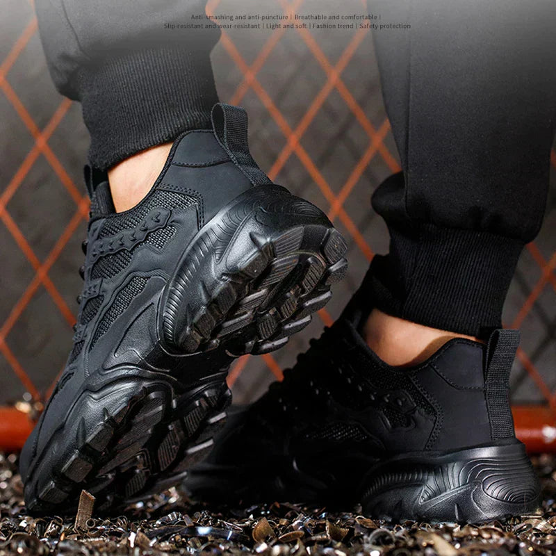 Steel Toe Safety Shoes Lightweight Protective Work Sneakers