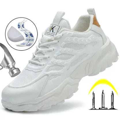 Steel Toe Safety Shoes Lightweight Protective Work Sneakers