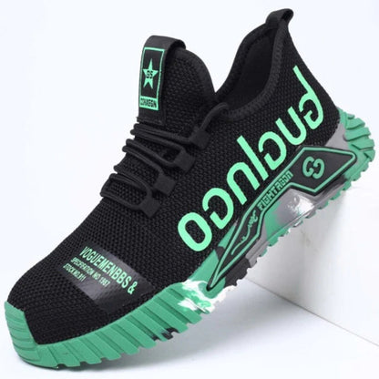 Steel Toe Safety Work Shoes Lightweight Anti Slip Protective Footwear