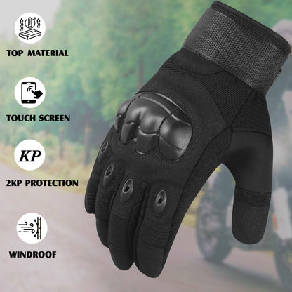 Tactical Grip Gloves with Touchscreen Technology