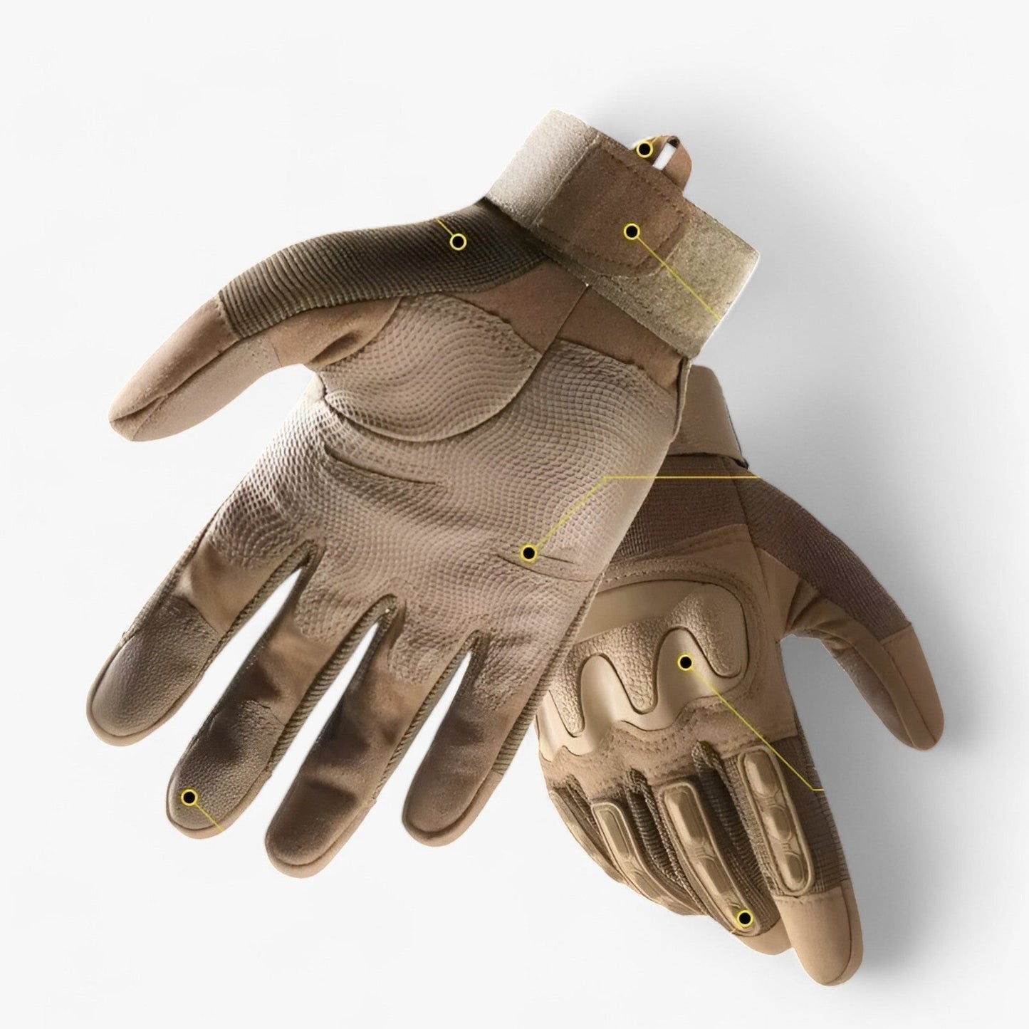 Tactical Grip Gloves with Touchscreen Technology