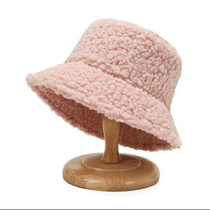 Teddy Bucket Hat Warm Lamb Wool Winter Fashion Hat
