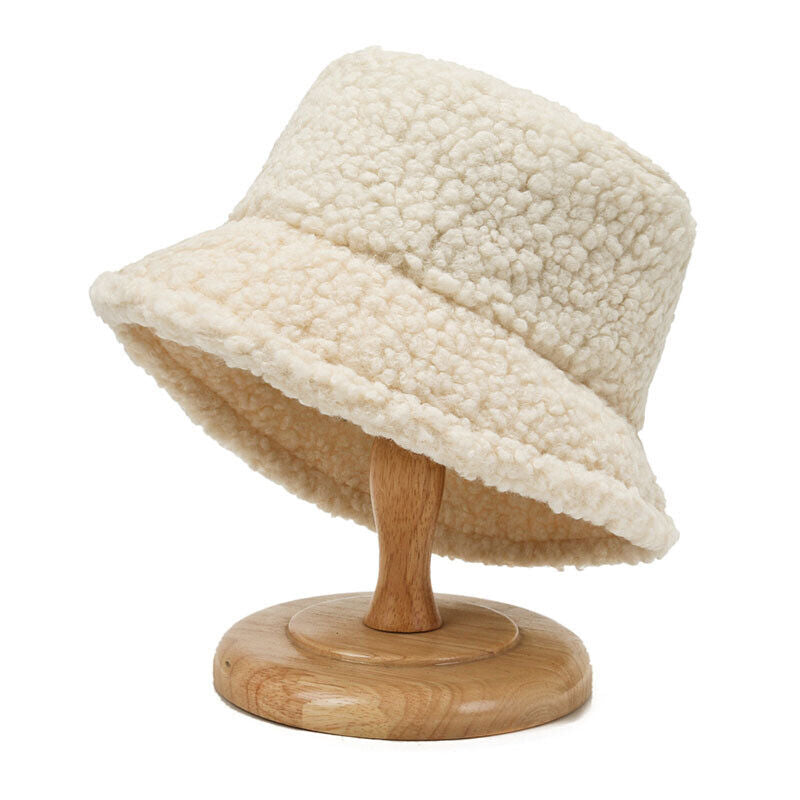 Teddy Bucket Hat Warm Lamb Wool Winter Fashion Hat