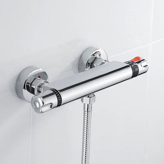 Thermostatic Shower Mixer Tap Chrome Bathroom Faucet