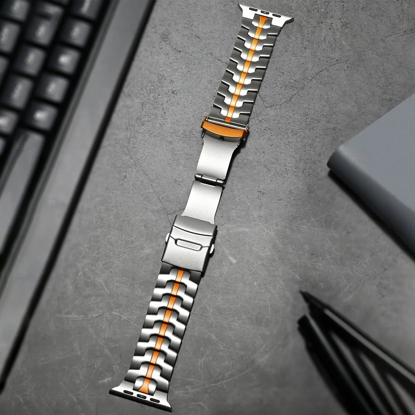Titanium Smart Watch Band Luxury Quick Release Strap