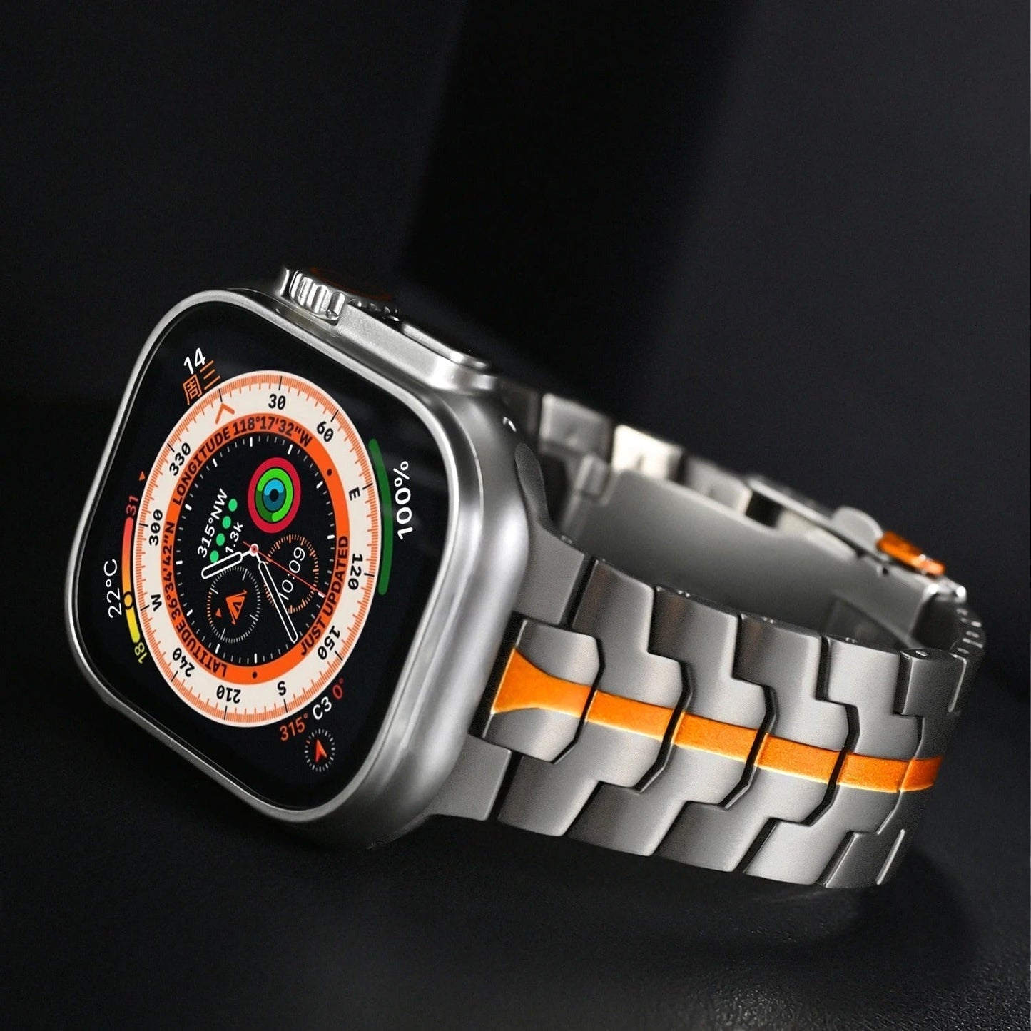 Titanium Smart Watch Band Luxury Quick Release Strap