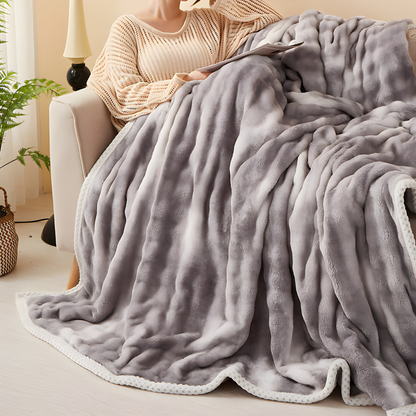 Ultra Soft Plush Winter Blanket Fluffy Cozy Throw Bed Sofa Blanket