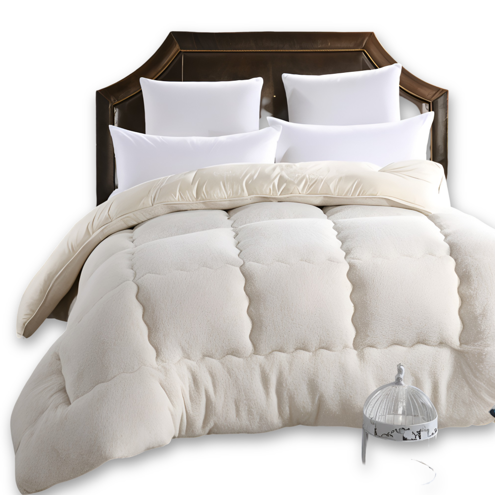 Ultra Soft Winter Quilt Cover Thick Plush Bedding Warm Flannel Blanket