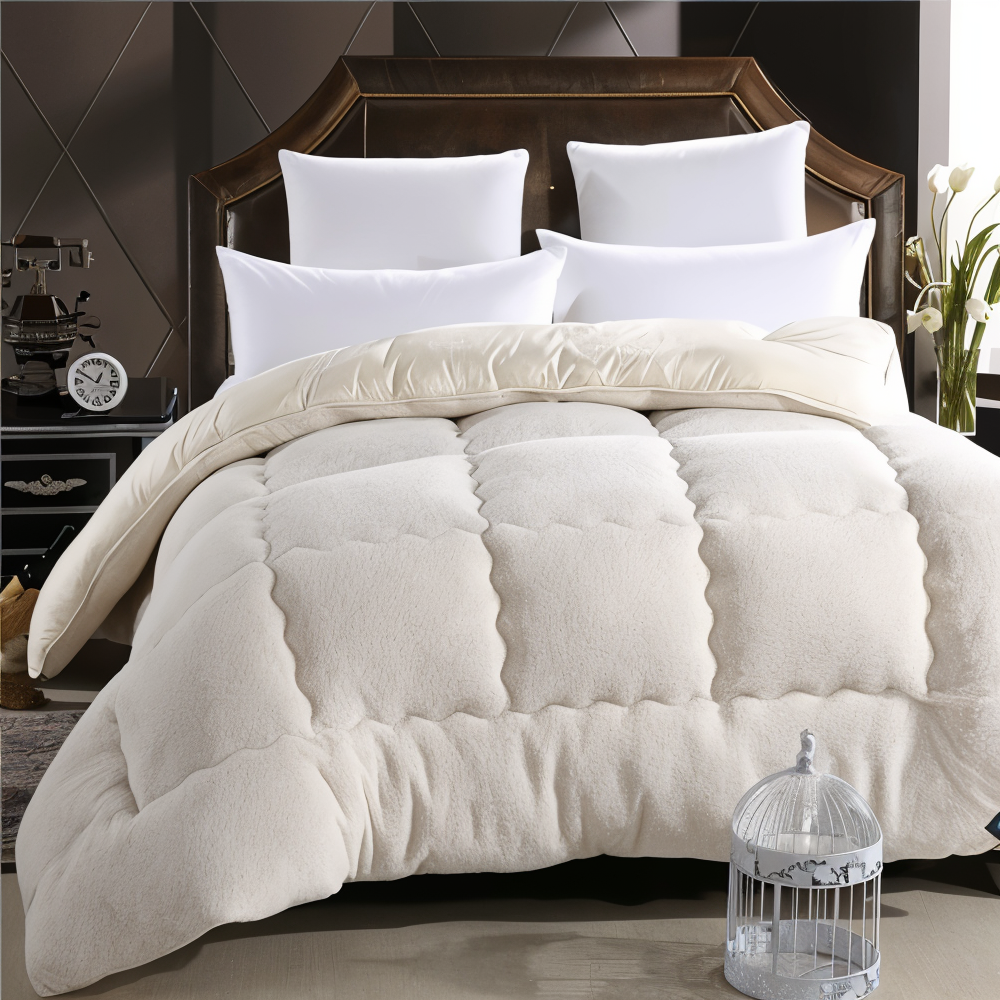 Ultra Soft Winter Quilt Cover Thick Plush Bedding Warm Flannel Blanket