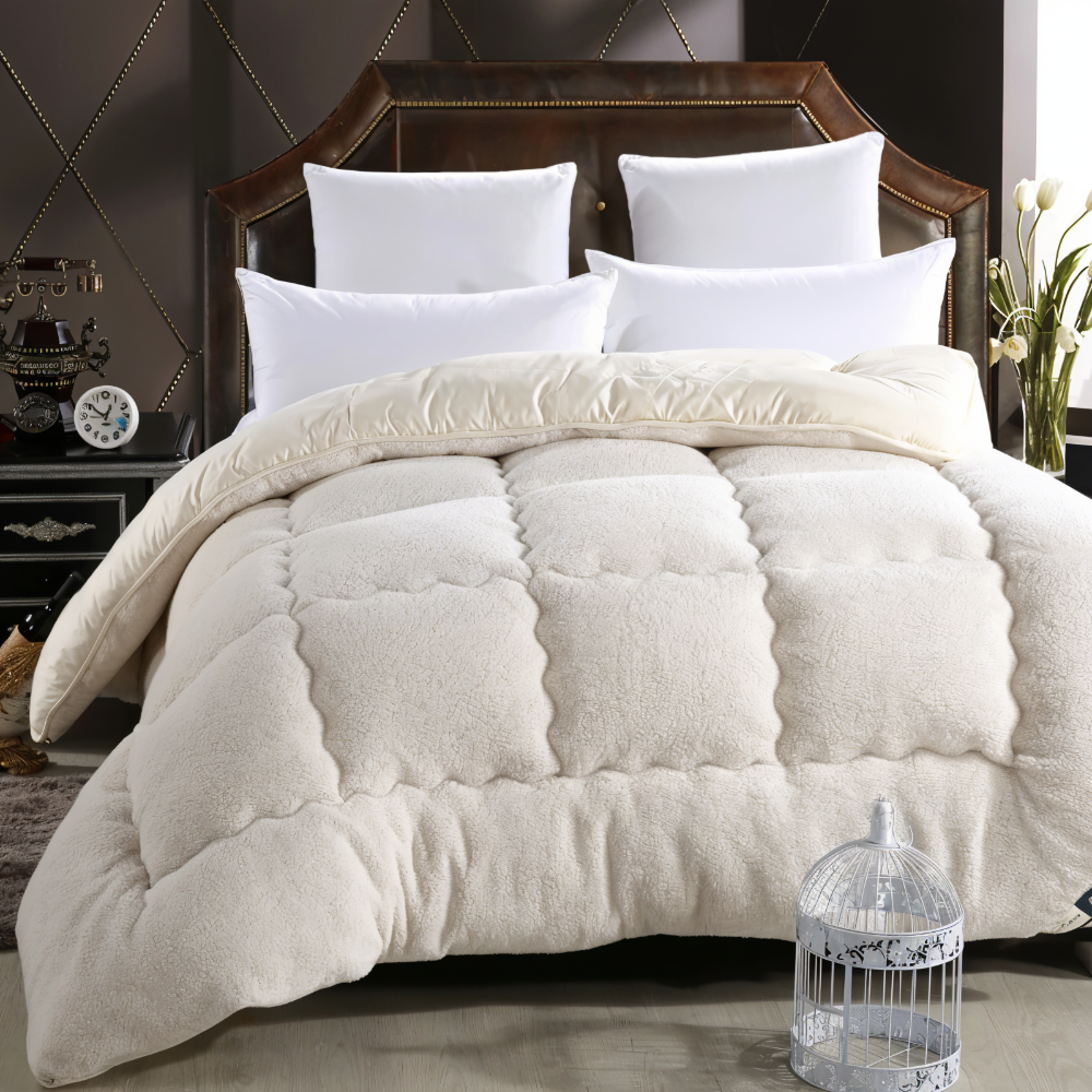 Ultra Soft Winter Quilt Cover Thick Plush Bedding Warm Flannel Blanket