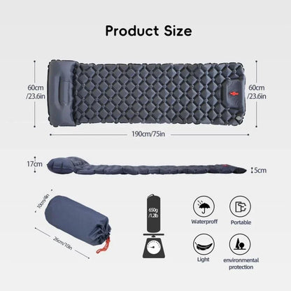 Ultralight Camping Air Mattress Inflatable Sleeping Pad
